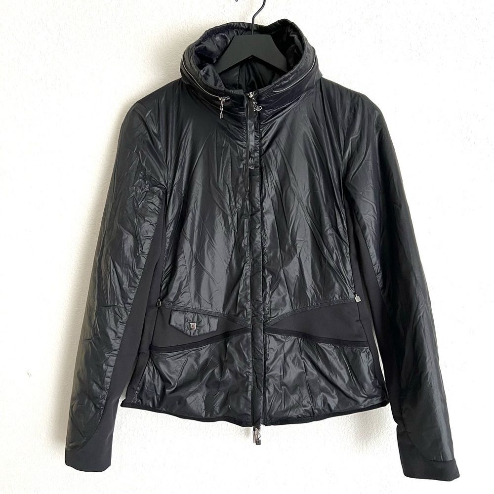 Marithe Francois Girbaud Light Puffer w/ Zip Expandable Hood Size 29(S) USA